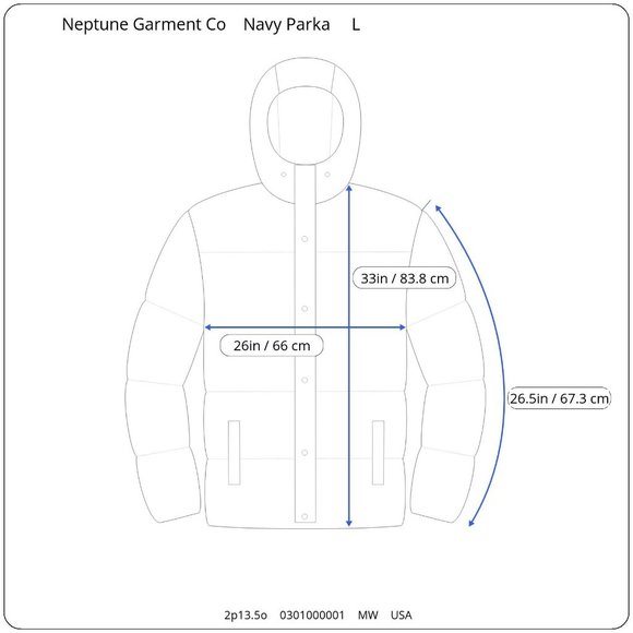 Vintage Neptune Garment Co Letter Carrier Parka Thick Winter Snow Coat Hoodie L - Picture 9 of 9